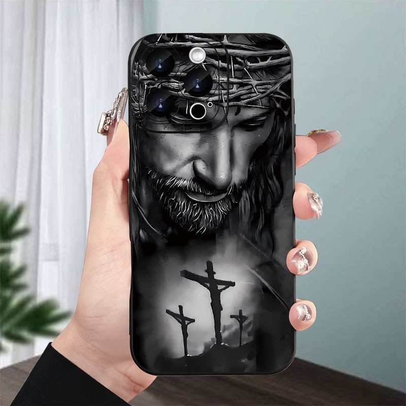 Jesus Pattern Mobile Phone Case