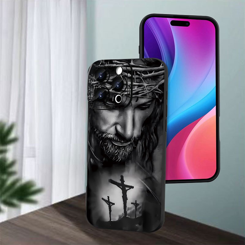 Jesus Pattern Mobile Phone Case