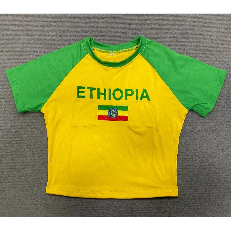 Summer Crop top Ethiopia T-shirt